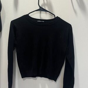 Women's Black Long Sleeve Top